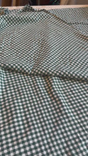 Load and play video in Gallery viewer, organic cotton gingham pine green - 1/2 meter
