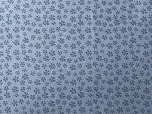 Quilting Cotton  - Bedrock blue floral - 1/2 meter