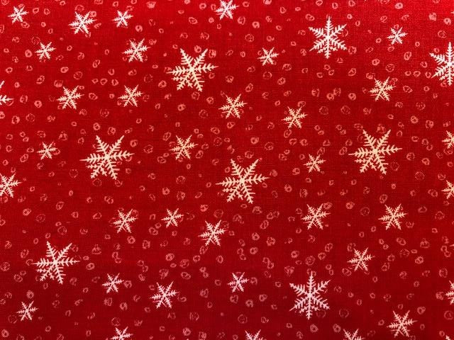 Quilting Cotton - Christmas Snow Flake - 1/2 metre