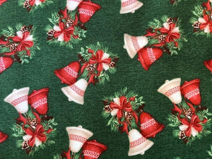 Quilting Cotton - Christmas bells - 1/2 meter