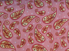 Load image into Gallery viewer, Quilting Cotton - Paisley - Pink - 1/2 metre
