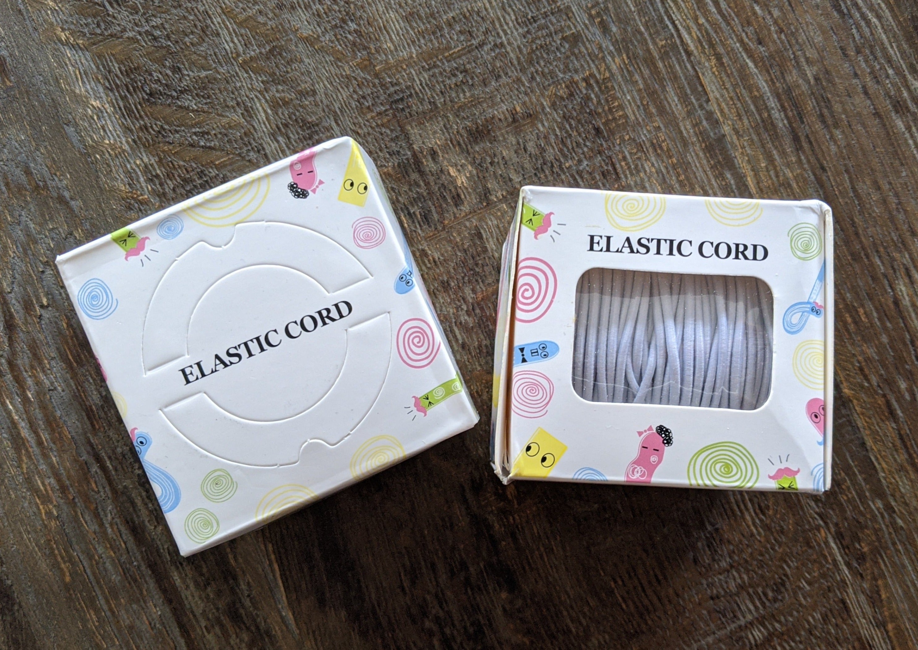 White 2mm Elastic Cord - By the Roll (280y)