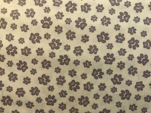 Quilting Cotton  - Paws Grey - 1/2 meter