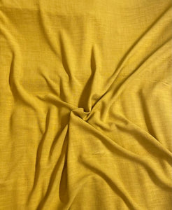 Linen Viscose Noil - Mustard - 1/2 metre