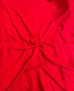 Linen Viscose Noil - Red - 1/2 metre