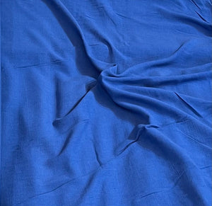 Linen Viscose Noil - Royal Blue - 1/2 metre
