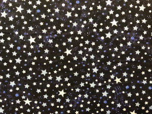 Quilting Cotton  - Winter Stars - 1/2 meter