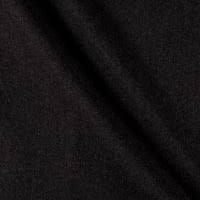 Wool Melton - Black - 1/2 metre
