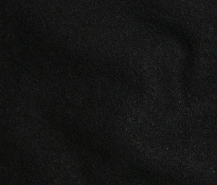 Boiled Wool  - Black - 1/2 metre