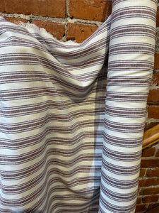 Linen Stripes - Burgundy - 1/2 metre