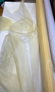 Poly Organza Soft Yellow - 1/2 meter
