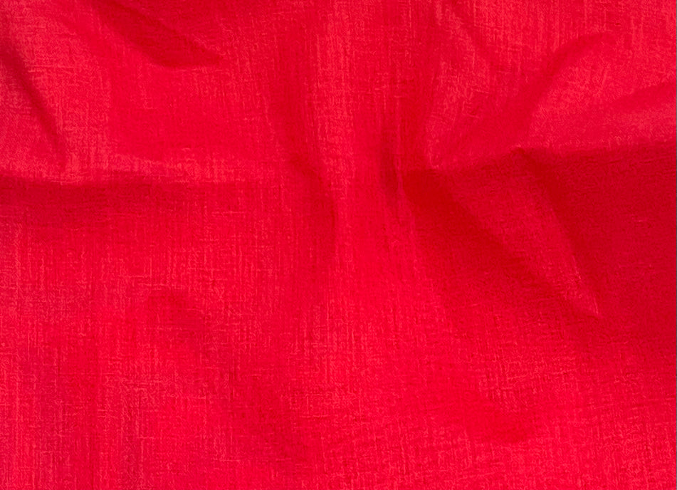 6 oz Medium Linen - Red - 1/2 metre