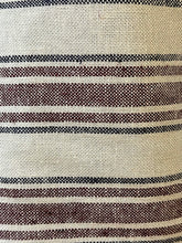 Load image into Gallery viewer, Linen Stripes - Burgundy - 1/2 metre
