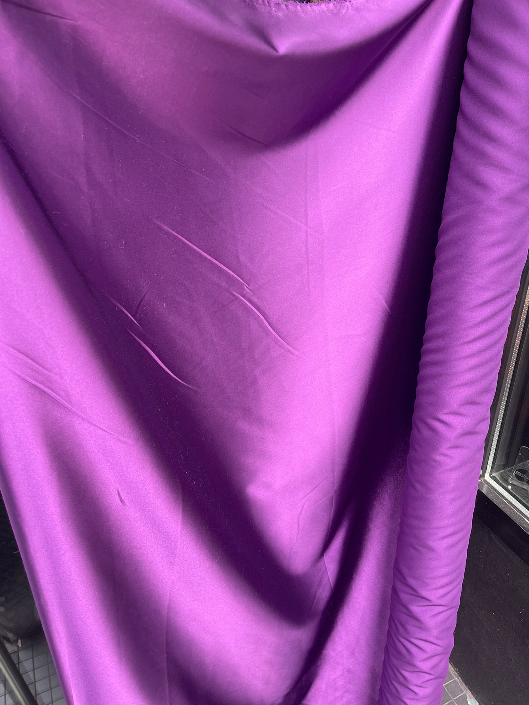 Light Weight Poly Satin Purple - 1/2 meter