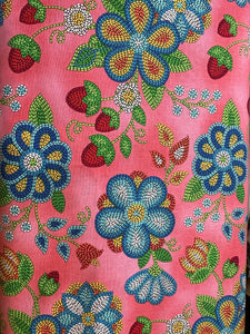 Quilting Cotton  - Beaded Flower pink - 1/2 meter