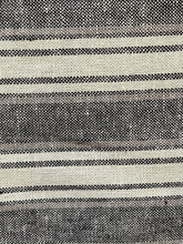 Load image into Gallery viewer, Linen Stripes - black - 1/2 metre
