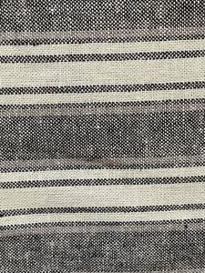 Linen Stripes - black - 1/2 metre