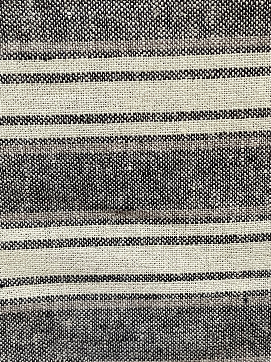 Linen Stripes - black - 1/2 metre