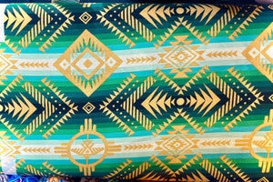 Quilting Cotton Tucson green - 1/2 metre
