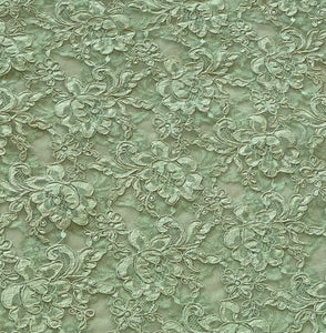 Lace - corded lace mint - 1/2meter