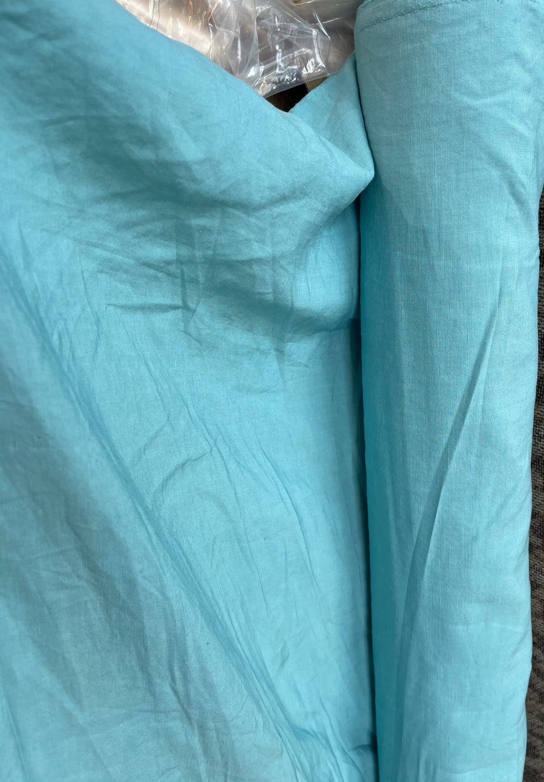 Linen Viscose Textured - Light blue- 1/2 metre