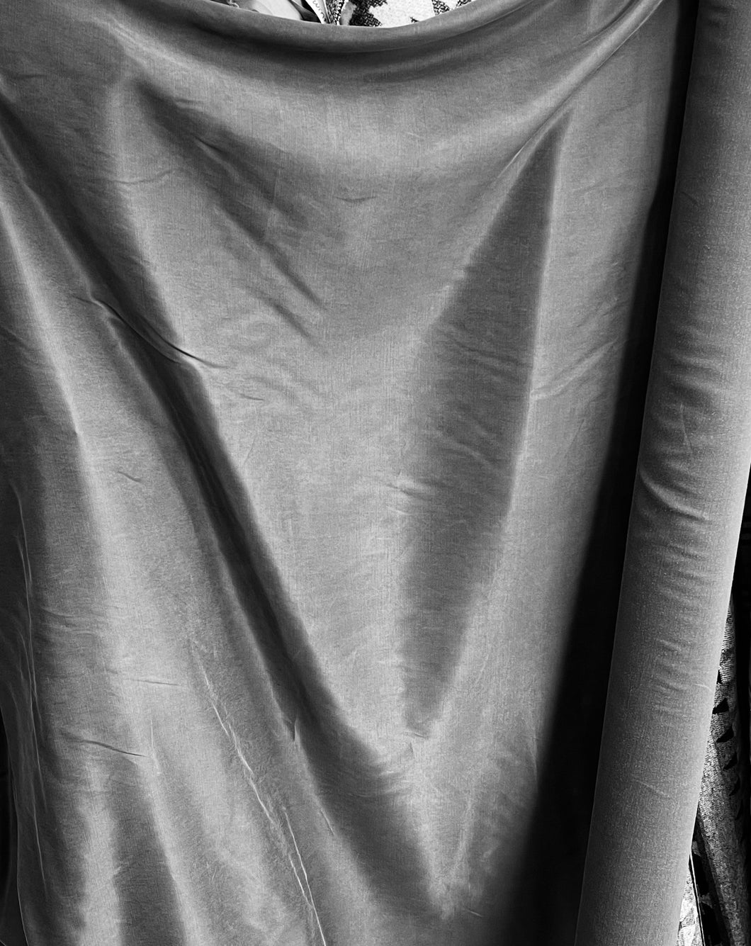 Cupro Sandwashed Sateen - Charcoal -1/2 meter