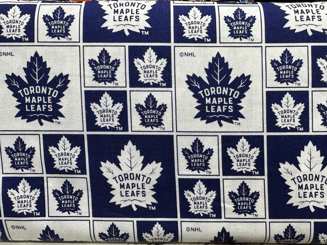 Quilting Cotton  - Toronto Maple Leafs - 1/2 meter