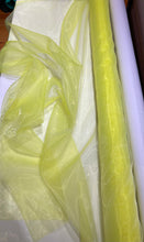 Load image into Gallery viewer, Poly Organza Lime Green - 1/2 meter
