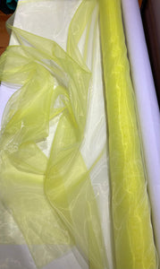Poly Organza Lime Green - 1/2 meter