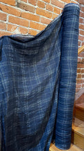 Load image into Gallery viewer, Linen Gauze Navy plaid - 1/2 metre
