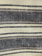 Load image into Gallery viewer, Linen Stripes - Navy - 1/2 metre
