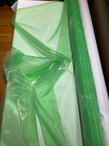 Poly Organza Emerald green - 1/2 meter