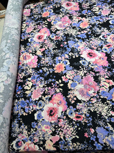Printed Knit - Floral - 1/2 metre