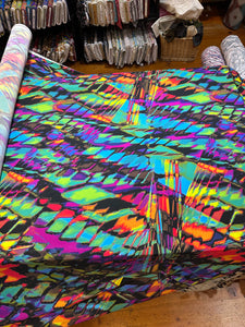 Printed Knit - multi color- 1/2 metre