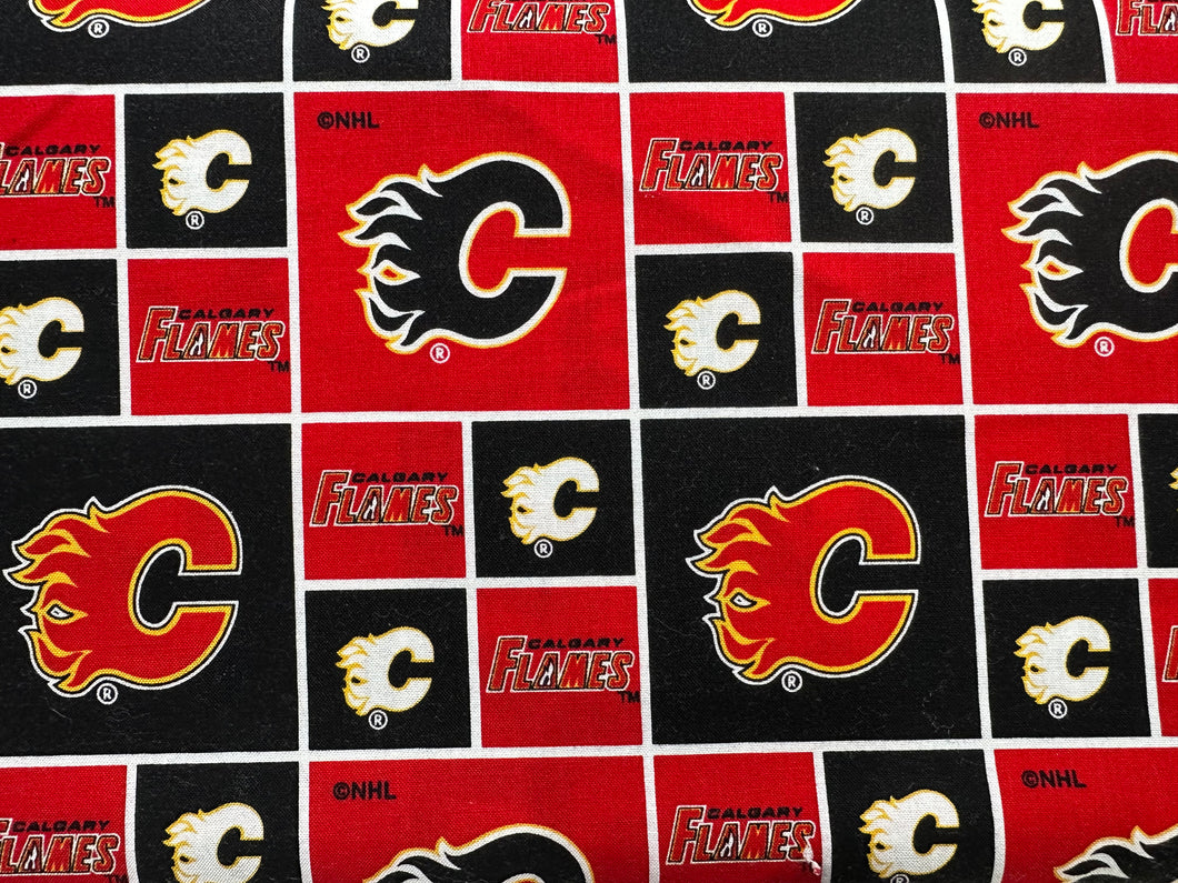 Quilting Cotton  - Calgary Flames - 1/2 meter