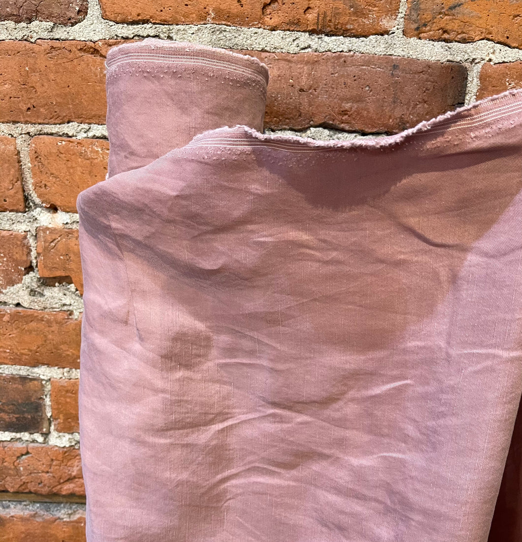 Linen, Cupro and Lyocell Sandwashed  - Dusty Rose - 1/2 meter