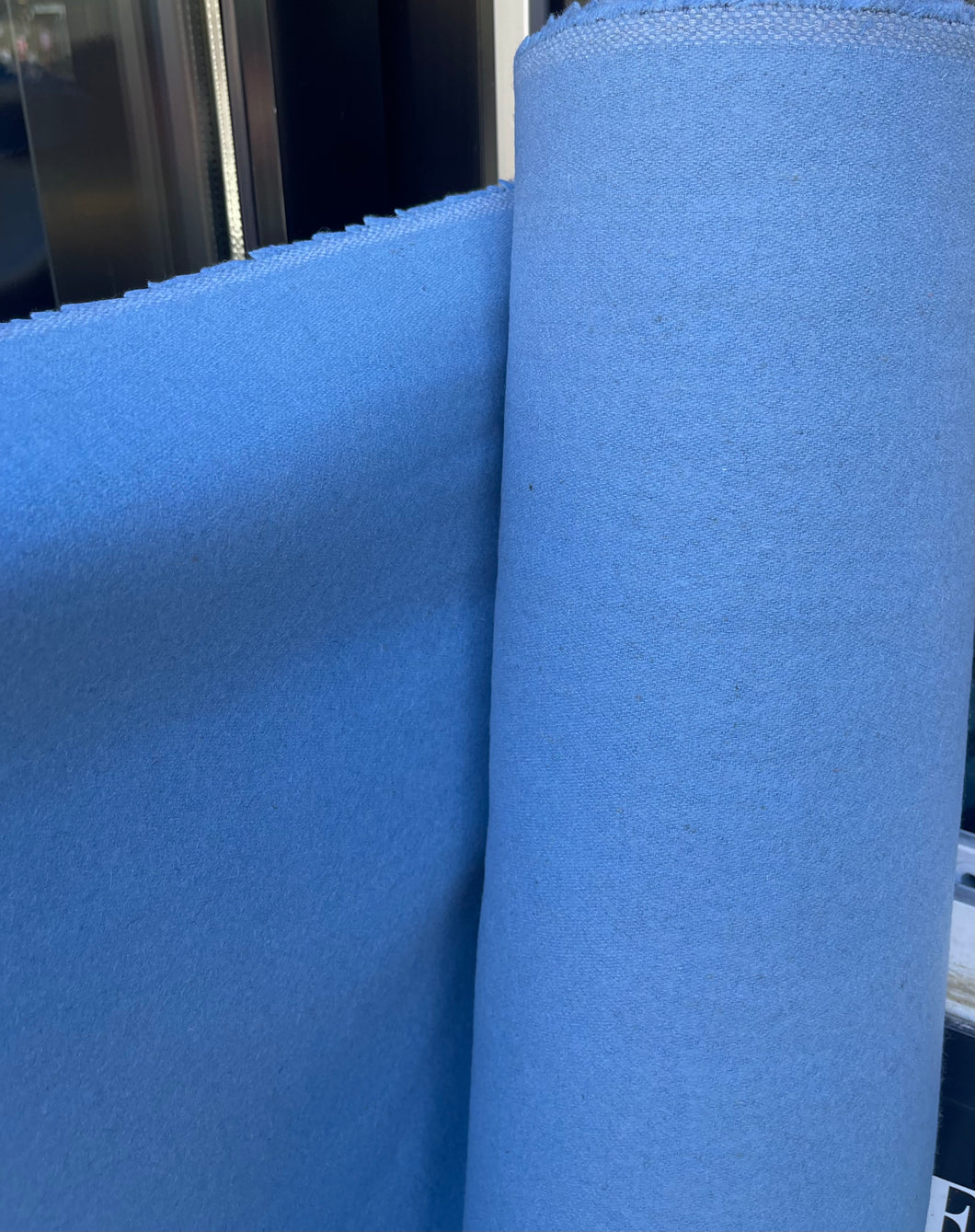 Wool Melton - Sky blue - 1/2 metre