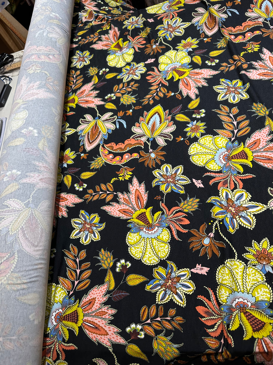 Printed Knit - floral - 1/2 metre – Atex Designer Fabrics