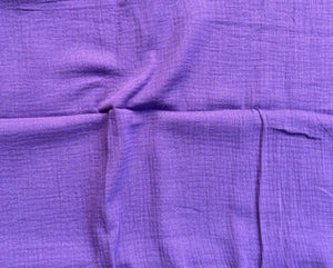 Cotton Double Gauze - Purple - 1/2 meter