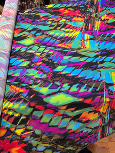 Printed Knit - multi color- 1/2 metre